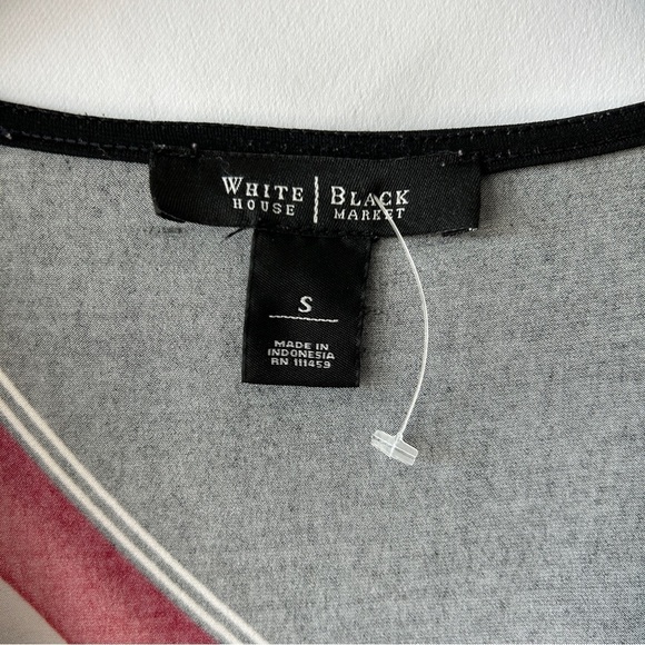 White House Black Market Women’s Large Drape Neck Tunic Mini Dress Size Small - Picture 5 of 9